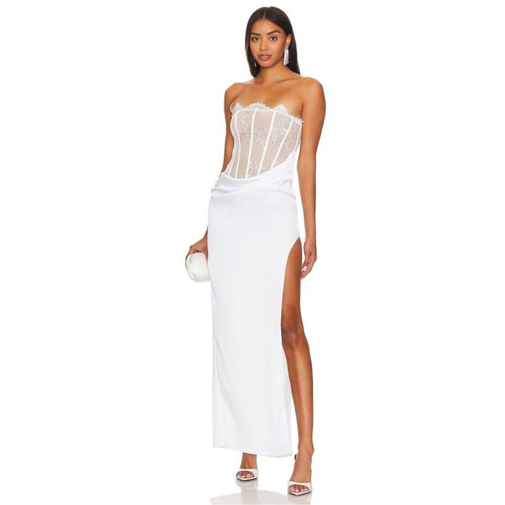 NWOT Revolve NBD Nalani Lace Corset Dress Size Small in White
